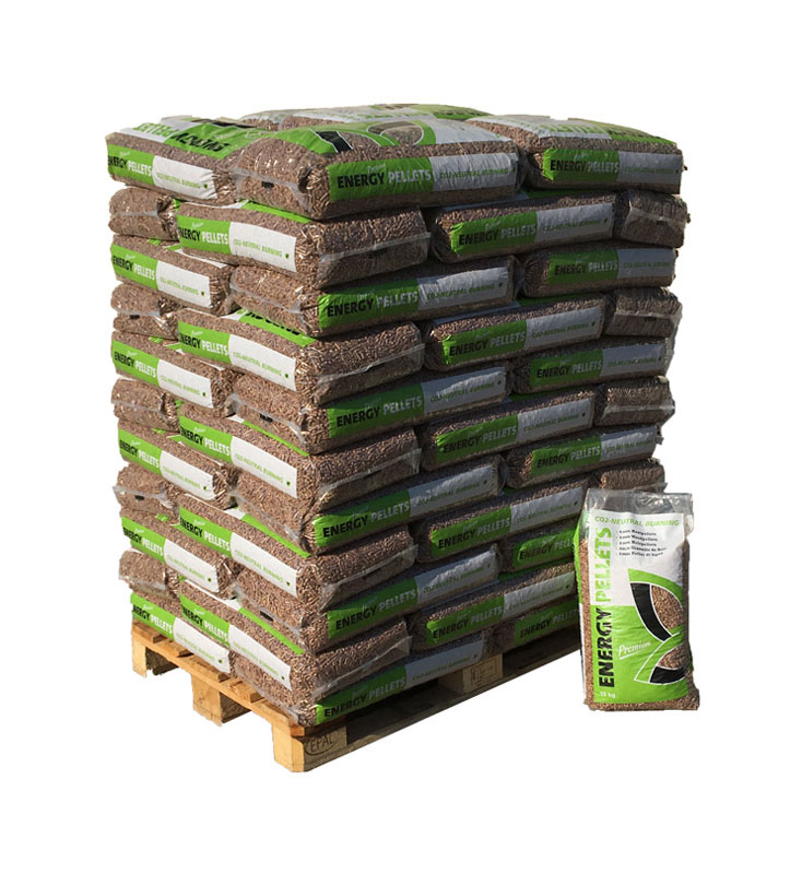 Demi-palette-Energy-Pellet-1 GRANULÉS DE BOIS Energy Pellets Palette de 66 Sacs de 15kg soit 990kg – Image 1