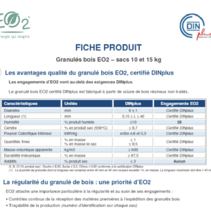 Granulés EO2 – Palette 66 sacs 15kg (990 kg)