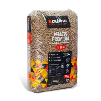 Granulés Premium Crépito – Palette 72 sacs 15kg 3 Granulés Premium Crépito – Palette 72 sacs 15kg