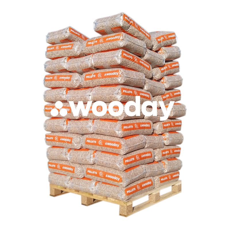 Pellets Wooday – Palette 65 Sacs 15 kg (975 kg) 3 Pellets Wooday – Palette 65 Sacs 15 kg (975 kg)