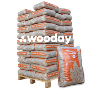 Pellets Wooday – Palette 65 Sacs 15 kg (975 kg)