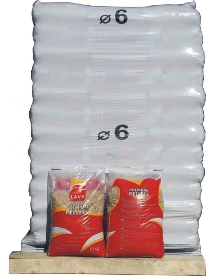 Pellets LAVA 100% Résineux – Palette 65 Sacs 15 kg 2 Pellets LAVA 100% Résineux – Palette 65 Sacs 15 kg