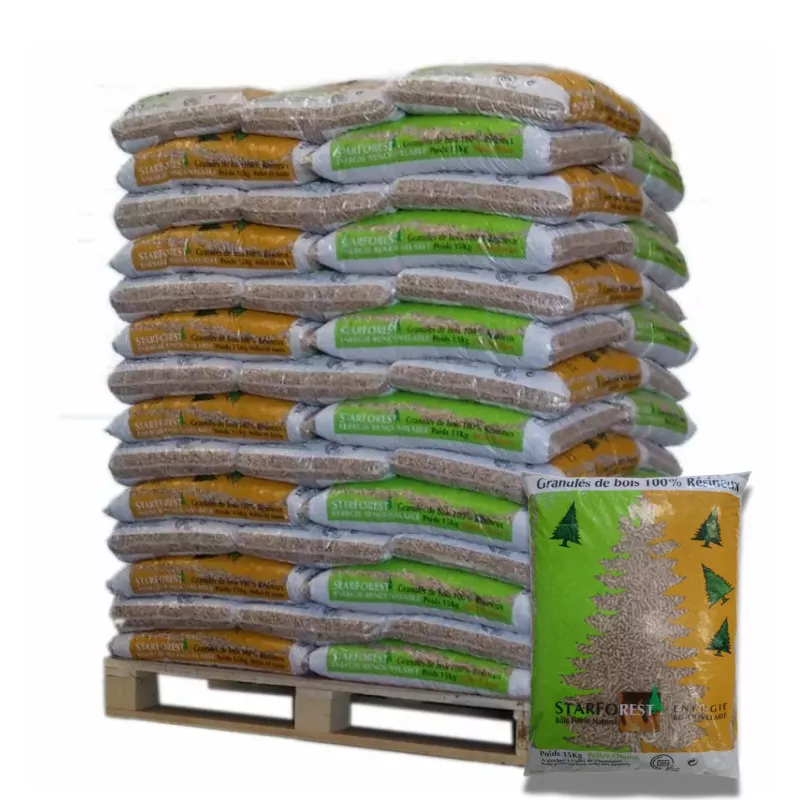Pellets Starforest – Palette 70 Sacs 15 kg 1 Pellets Starforest – Palette 70 Sacs 15 kg