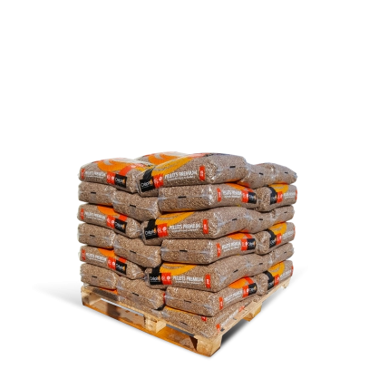 Granulés de bois Premium - Crépito - Palette sacs de 15kg