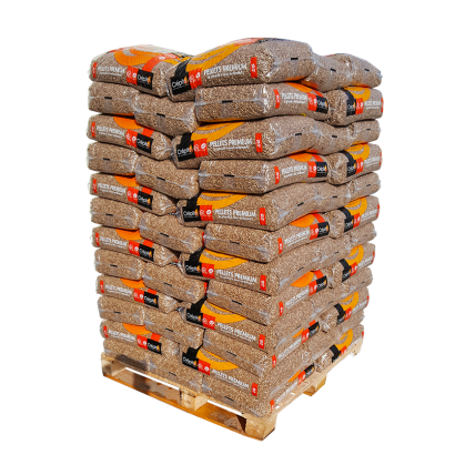 Granulés de bois Premium - Crépito - Palette sacs de 15kg