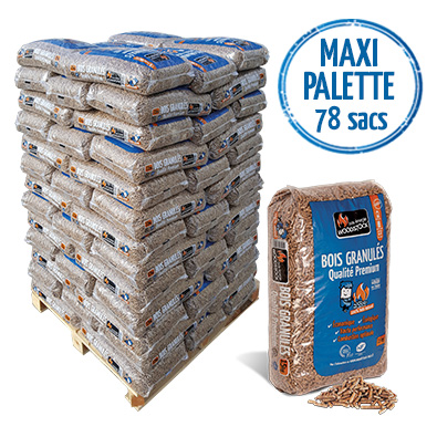 GRANULÉS DE BOIS WOODSTOCK - 78 sacs