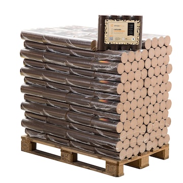 Grosse Buche de cuisson 100% Hêtre - La Palette 96 packs - 960 kg