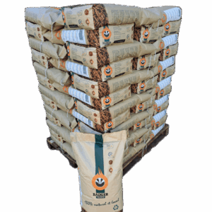 GRANULÉS DE BOIS BADGER Palette de 65 Sacs de 15kg soit 975kg