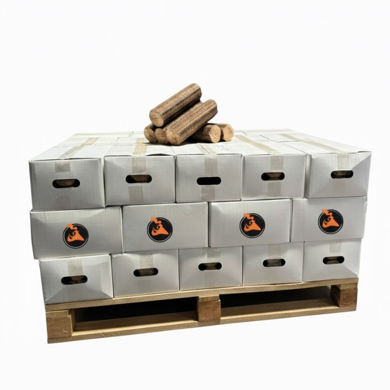 Bûches de bois compressé Haute Performance - 42 Cartons
