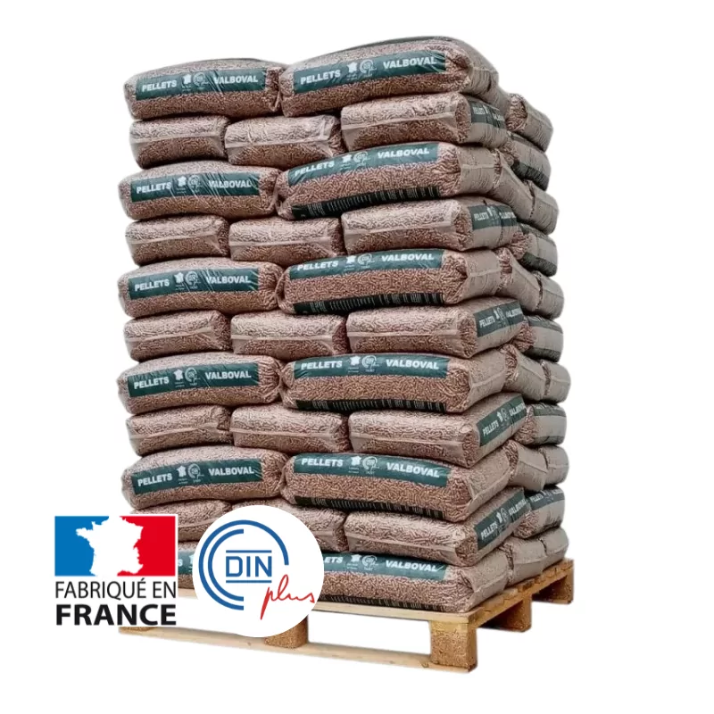 Granulés bois Premium par palettes de sacs de 15 kg – x195 – 3 Palletes