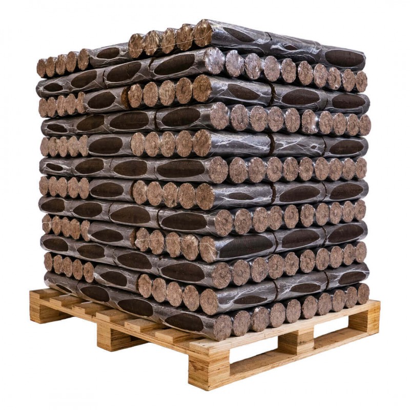 PALETTE BUCHES DENSIFIEES DE NUIT EO2 (104 paquets de 5 bûches)