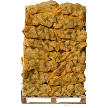 Palette de 70 filets de 25dm3 de bois de chauffage en 33cm